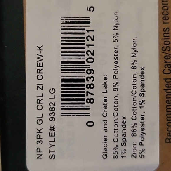 Pendleton Large Kids Striped 3 Pair Crew Socks National Park Collection - Picture 7 of 10